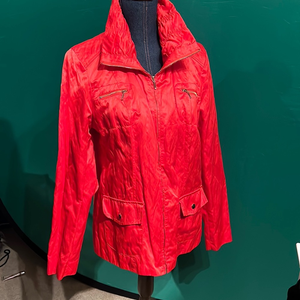 Orange light weight jacket